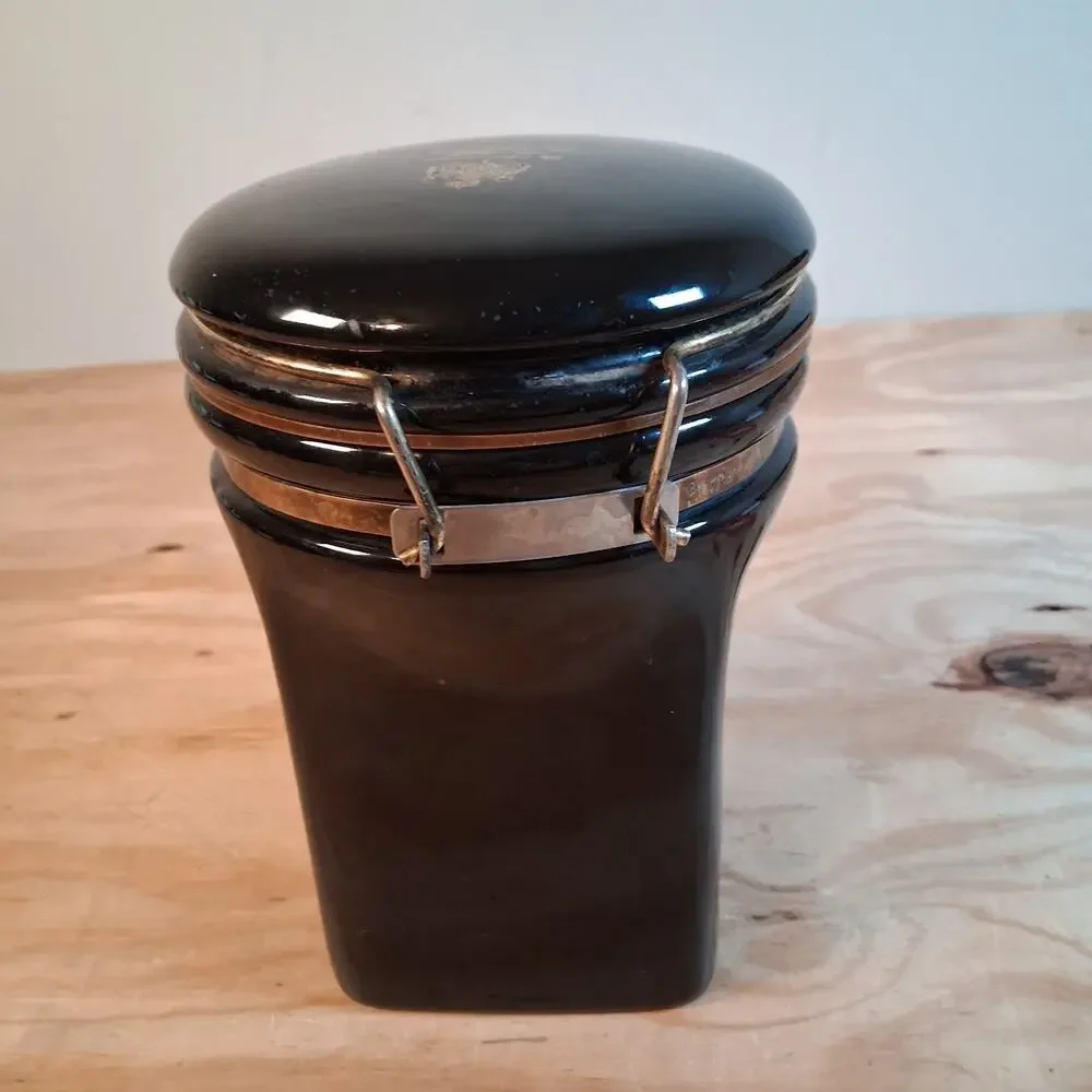 Gevalia KAFFE Canister Coat Of Arms King Of Sweden Tight Sealed Coffee Keeper